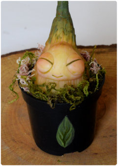 Botanical Sprout Sculpture 09 | Plant OOAK Art Doll on internet