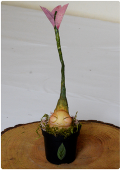 Image of Botanical Sprout Sculpture 09 | Plant OOAK Art Doll