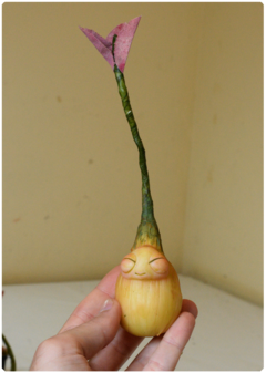 Botanical Sprout Sculpture 09 | Plant OOAK Art Doll - buy online