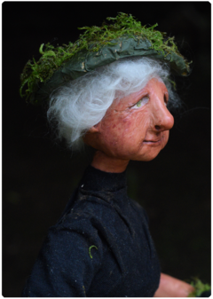 Lenoria, the Forest Witch - Unique creation | OOAK Art Doll Halloween edition - online store