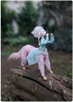 Art Doll Aenam the Flutist Centaur - Elemental Articulated OOAK Sculpture