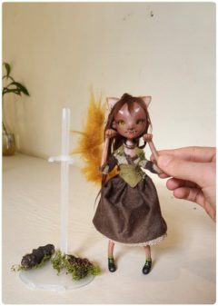 Chi, a Elemental da Terra - Pequena Viajante Art Doll, Escultura Única - comprar online