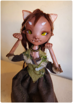 Chi, a Elemental da Terra - Pequena Viajante Art Doll, Escultura Única na internet