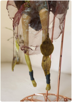 Image of Veridia the Seed-Plant Creature - Articulated Art Doll, One-of-a-Kind Elemental Doll