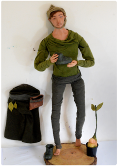 Daterius, the Botanist - Art Doll Sculpture | Elven Dreams Collection on internet