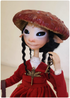 Inai, a Cogumela Híbrida de Anastar - Escultura Art Doll Única - comprar online