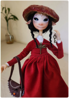 Inai, a Cogumela Híbrida de Anastar - Escultura Art Doll Única - loja online