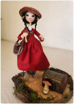 Inai, Anastar's Hybrid Mushroom - Unique Art Doll Sculpture