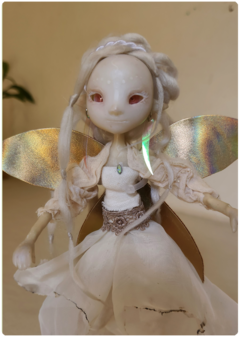 Image of Kaze, the Wind Elemental - Little Traveler OOAK Art Doll, Unique Sculpture