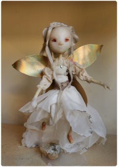 Kaze, the Wind Elemental - Little Traveler OOAK Art Doll, Unique Sculpture