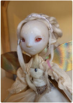 Kaze, the Wind Elemental - Little Traveler OOAK Art Doll, Unique Sculpture - TerraTundra - Artes Mágicas