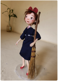 Kiki Art Doll - Fanart Ghibli, Escultura Articulada Única - loja online