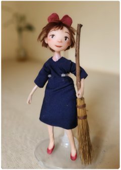 Kiki Art Doll - Fanart Ghibli, Escultura Articulada Única