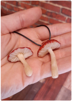 Kit 2 flexible mushroom amulets Amanita Muscaria - buy online