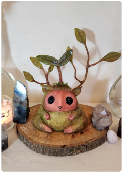 Art Doll LAIRIS, the Plant Creature - OOAK Eco Sculpture with biophilic design - FREE Shipping - online store