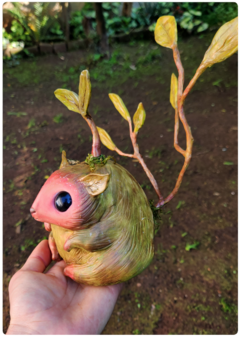 Art Doll LAIRIS, the Plant Creature - OOAK Eco Sculpture with biophilic design - FREE Shipping on internet