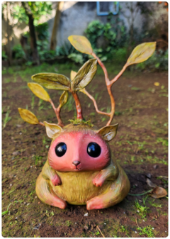 Art Doll LAIRIS, the Plant Creature - OOAK Eco Sculpture with biophilic design - FREE Shipping