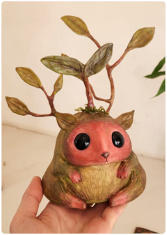 Art Doll LAIRIS, the Plant Creature - OOAK Eco Sculpture with biophilic design - FREE Shipping on internet