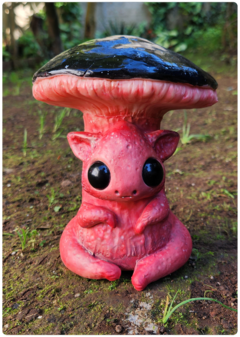 Art Doll LIAM, the Mushroom Elemental - OOAK Eco Sculpture with biophilic design - FREE Shipping - online store