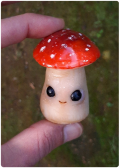 Collectible Miniature: Mushroom Being 02 - Amanita | Fungus Art Doll - buy online