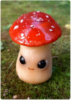 Collectible Miniature: Mushroom Being 02 - Amanita | Fungus Art Doll