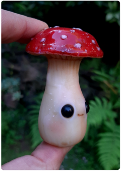 Collectible Miniature: Mushroom Being 04 - Amanita | Fungus Art Doll - online store