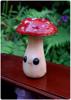 Collectible Miniature: Mushroom Being 04 - Amanita | Fungus Art Doll - buy online