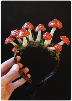 Coroa de Cogumelos - Tiara Visionária Amanita Muscaria - comprar online