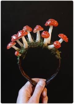 Mushroom Crown - Visionary Amanita Muscaria Tiara