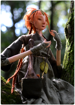 Niiv, the Storyteller - Art Doll Sculpture | Elven Dreams Collection