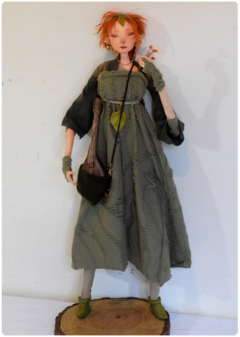 Niiv, the Storyteller - Art Doll Sculpture | Elven Dreams Collection