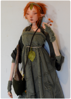 Niiv, the Storyteller - Art Doll Sculpture | Elven Dreams Collection on internet