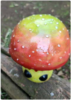 Art Doll Lalla, Mushroom Being with Ecomaterials - OOAK Fungus Sculpture on internet