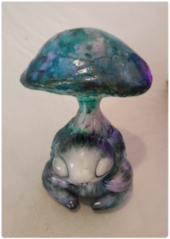 Art Doll Baby Mushroom Being - Magic Fungus OOAK Sculpture - TerraTundra - Artes Mágicas