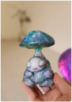 Art Doll Baby Mushroom Being - Magic Fungus OOAK Sculpture - online store