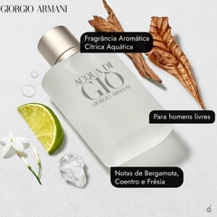 Acqua di Giò Giorgio Armani Pour Homme Eau de Toilette - Perfume Masculino 100ml na internet