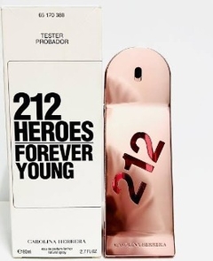 PERFUME TESTER CAROLINA HERRERA- 212 HEROES FOR HER FEMININO- EAU DE PARFUM- 80ml