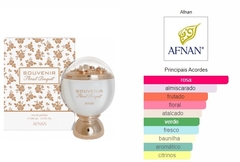 Souvenir Floral Bouquet Afnan Eau de Parfum Feminino 100 ml – Perfume Árabe- inspiração Delina de Marly - Monnaliza Pato Branco - Perfumes Importados 100% Originais