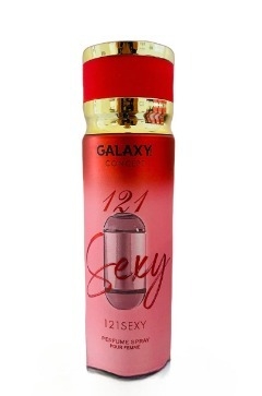 Perfume Árabe corporal em Spray Galaxy Consept 121 Sexy inspiração 212 Sexy de Carolina Herrera 200ml