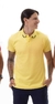 CAMISA POLO MALHA SUEDINE - AMARELO