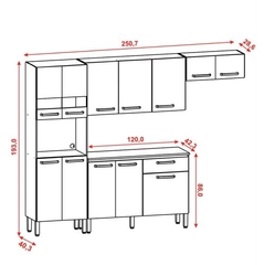 Cozinha Compacta Versalhes 4 Peças - loja online