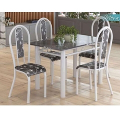 Conjunto de Mesa Max 4 Cadeiras Atenas