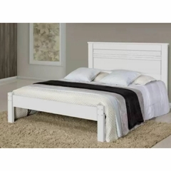 Cama Casal De Madeira Dalas Branco