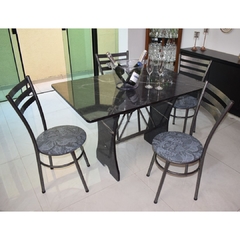 Conjunto de Mesa Coluna 4 Cadeiras Veneza