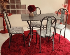 Conjunto de Mesa Max com 4 Cadeiras Atenas