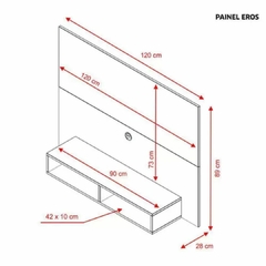 Painel para TV até 49'' Eros na internet