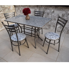 Conjunto de Mesa New Granito 4 Cadeiras Veneza