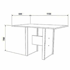 Mesa c/ 4 Cadeiras Talita - comprar online