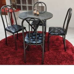 Conjunto de Mesa Siena 4 Cadeiras Craqueada