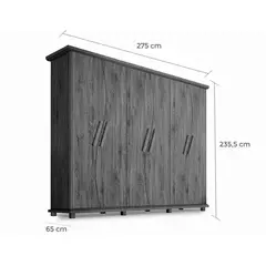 GUARDA ROUPA CASAL 6 PORTAS MASTER PLUS 100%MDF